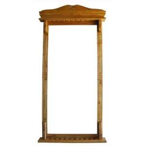   Deluxe Colonial Wall Rack, Solid Oak, 10 Cue: Sports & Outdoors