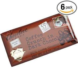   Dream Dark Chocolate Bar With Coffee Crunch, 3.2000 Ounce (Pack of 6
