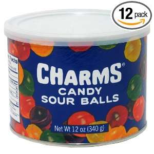 Charms Assorted Sour Balls Canisters Grocery & Gourmet Food