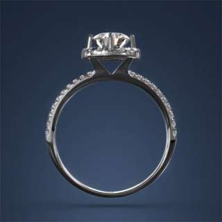 Round Brilliant Cut Diamond Engagement Ring 1ct F I1 One 18k White Old 