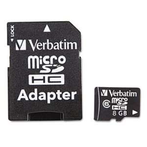  microSDHC Card w/Adapter, 8GB
