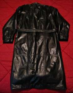 Mens Black Leather Coat from Wilsons Leather with Thinsulate, Size 