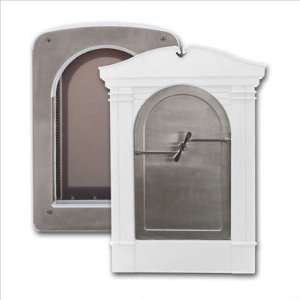   in White Stainless Steel Magnum Pet Portal in White Size Small