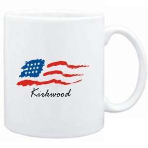  Mug White  Kirkwood   US Flag  Usa Cities Sports 