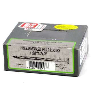   Ners Primeguard Stainless Spiral Thread Deck Nails 12d 3 1/4  