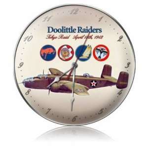    Doolittle Raiders Vintage Metal Clock Military