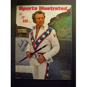 Evel Knievel Autographed September 2, 1974 Sports Illustrated Magazine