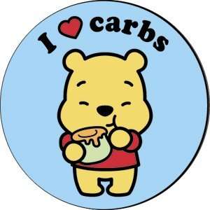  Disney Cuties Pooh Loves Carbs Button B DIS 0183 Toys 