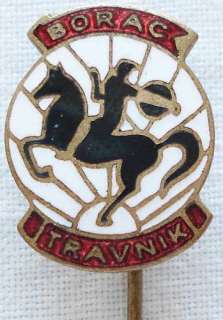 Yugoslavia pin sport football club BORAC TRAVNIK Bosna  