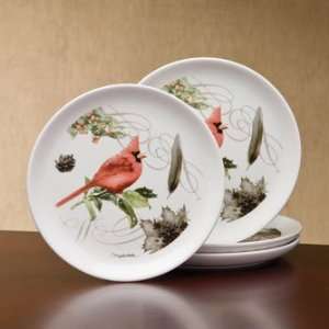 Marjolein Bastin Cardinal Dessert Plates   Set of 4:  