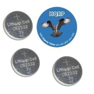 HQRP 3 Pack Lithium Coin Battery compatible with Cateye CC RD400DW 