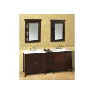Ronbow NC5086 Bathroom Vanity Set W/ Two 3 Hole Ceramic Sinktops & Two 