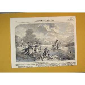   1854 Stag Hunting George Men Horse Sport Hounds Dogs: Home & Kitchen
