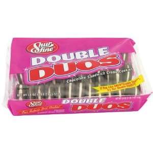 Shurfine Double Duos Chocolate Sandwich Cr?me Cookies   12 Pack