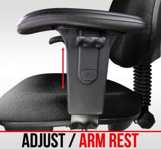   Chair Stool Black Adjustable Armrest Footrest Ergonomic Art New  