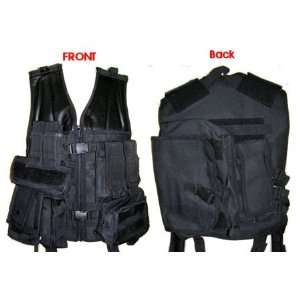  ST65B Black Deluxe Modular molle Vest with pouches #ST65B 