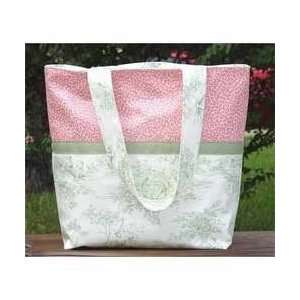  Laminated Diaper Bag   Green Toile Baby