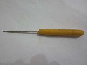 1x BEAD AWL LEATHER PUNCHING TOOL WITH PLASTIC HANDLE 5 CRAFT  