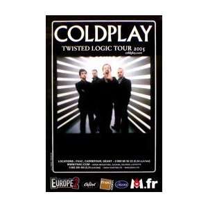  COLDPLAY Twisted Logic Tour   French Music Poster: Home 