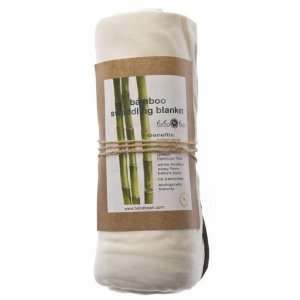   Organic Bamboo Jersey Baby Swaddling Blanket by Beba Bean, Ivory: Baby