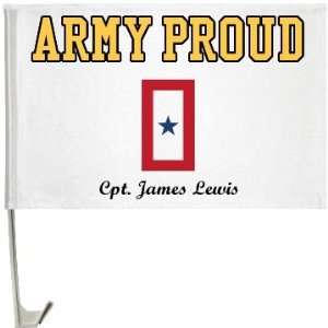  Army Proud Flag: Custom One Sided Driver Side Car Flag 