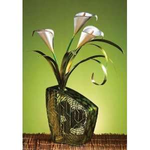    BF0253   Decorative Calla Lillies Figurine Fan: Kitchen & Dining