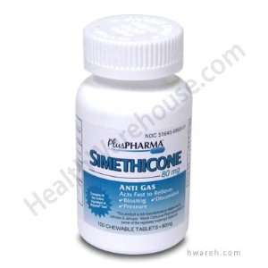  Simethicone Anti Gas (80mg)   100 Chewable Tablets: Health 