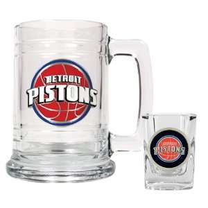  Detroit Pistons Beer Mug And Shot Glass Boilermaker Set 
