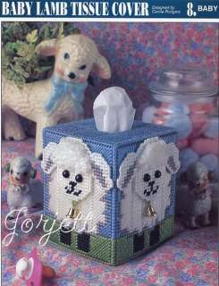 Baby Lamb Tissue Cover, Annies plastic canvas pattern  