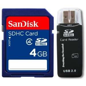  Sandisk 4GB SDHC Secure Digital SD HC Memory Card with 