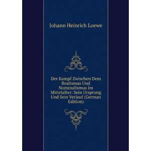   Und Sein Verlauf (German Edition) Johann Heinrich Loewe Books