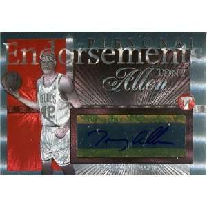  Tony Allen Autographed/Hand Signed 2004 Topps Card: Sports 