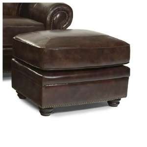 London Leather Ottoman in Brown