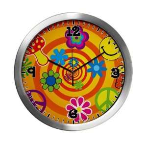  Modern Wall Clock 70s Spiral Peace Symbol: Everything Else