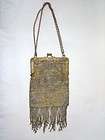 Vintage Real Point De Beauvais FRANCE Beaded Bag Purse  