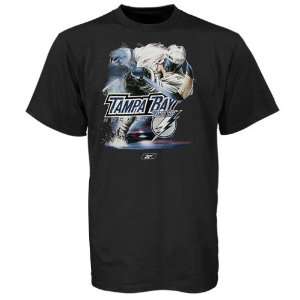  Reebok Tampa Bay Lightning Black Slap Shot T Shirt Sports 