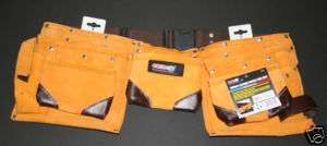 NEW! Never Used Mens Double Leather Pouch Tool Belt  