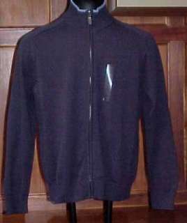 Mens Nautica Cardigan Sweater   Medium Navy $69.50  
