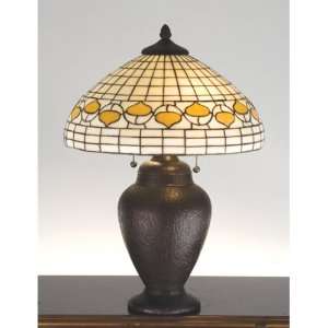  23.5 Inch H Tiffany Acorn Dome Table Lamp Table Lamps 