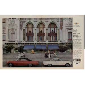 : Fashion News From Monacos Monte Carlo Casino. .. 1963 1/2 Ford 
