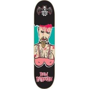  1031 Ben Raybourn No Rules Skateboard Deck   8.12 x 32 