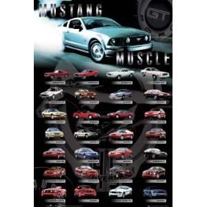  Car Posters: Ford Mustang   Compilation Poster   91.5x61cm 