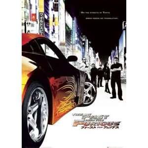  The Fast and the Furious Tokyo Drift Racing Movie Poster 