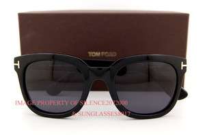 New Tom Ford Sunglasses TF 198 CAMPBELL 01A BLACK Men 664689491599 