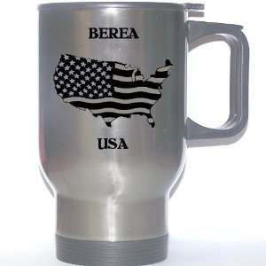  US Flag   Berea, Ohio (OH) Stainless Steel Mug: Everything 