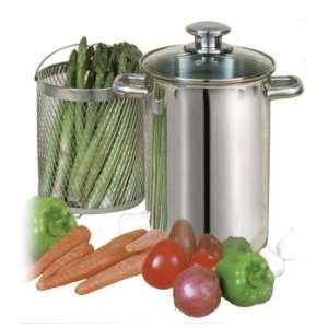   Stainless Steel 5 Quart Vegetable Cooker/Steamer: Kitchen & Dining
