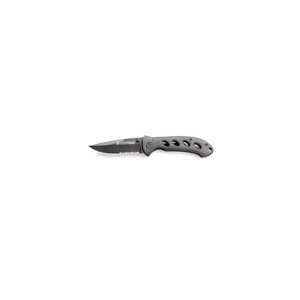  Smith & Wesson Oasis Black Titanium Drop Point, Serrated Folding 