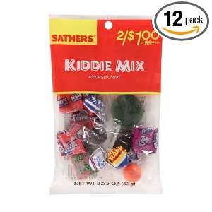 Sathers 2/$2 Kiddie Mix, 4.75 Ounces (Pack Of 12)  Grocery 