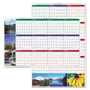   Reversible/Erasable Yearly Wall Calendar HOD393