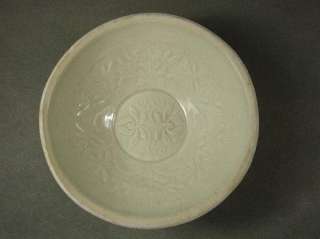 Fine Ding Kiln Porcelain Bowl With Flowers Design  